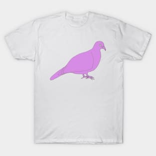 Line Pigeon Purple T-Shirt